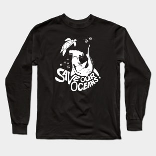 Save Our Oceans! - white Long Sleeve T-Shirt